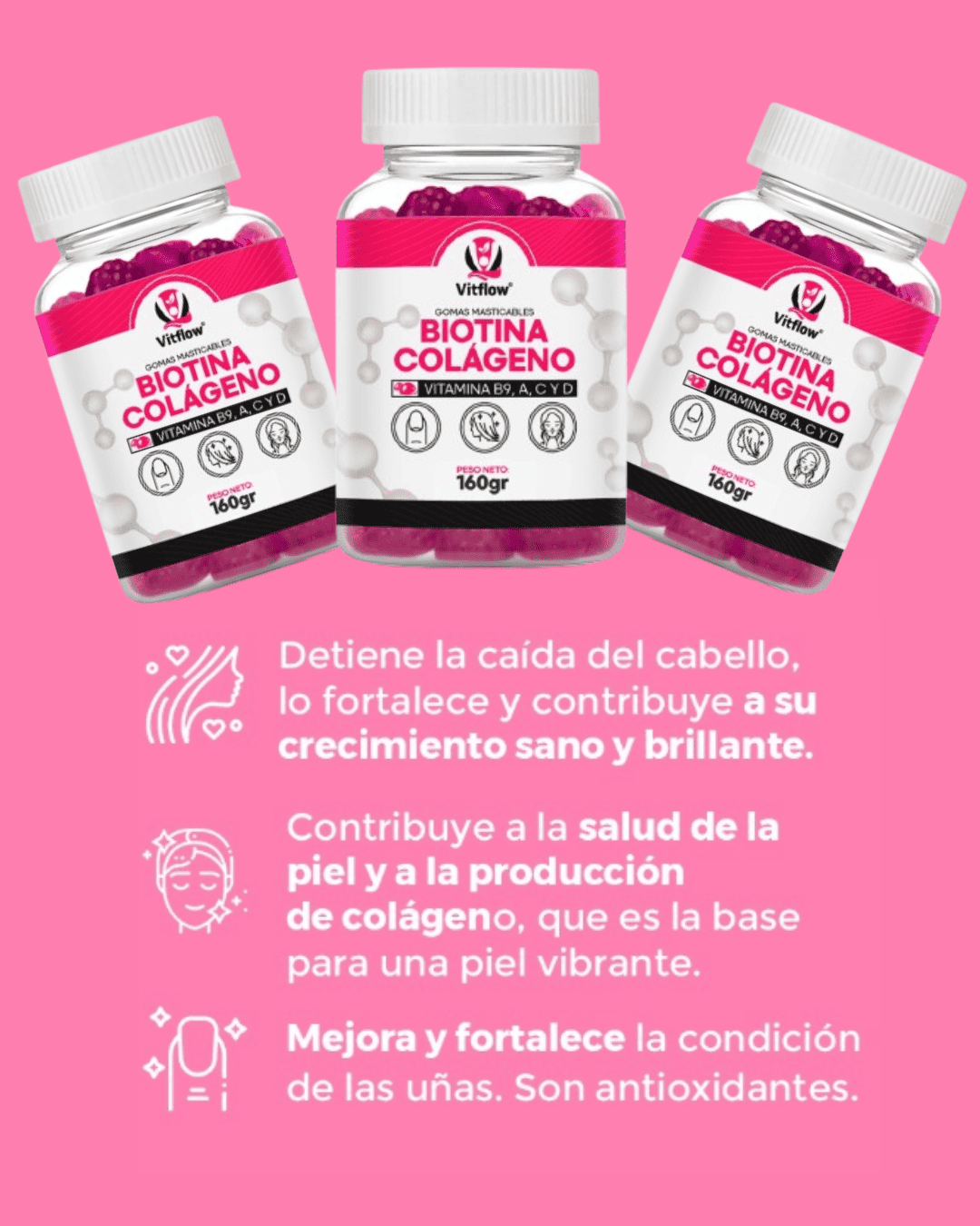 GOMITAS BIOTINA MAS COLAGENO