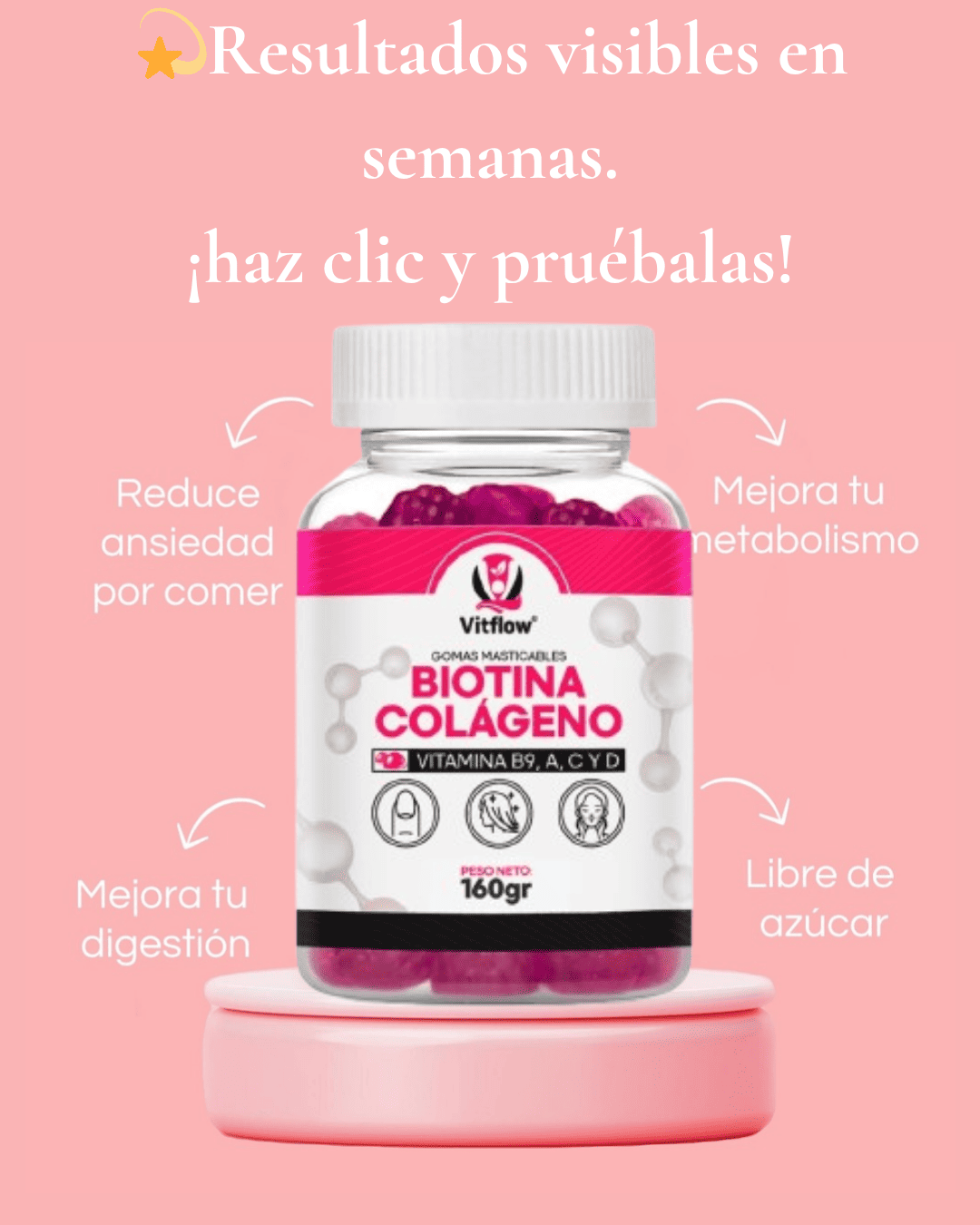 GOMITAS BIOTINA MAS COLAGENO