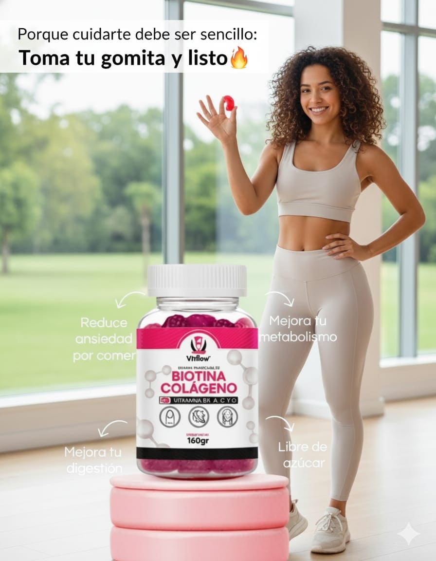 GOMITAS BIOTINA MAS COLAGENO